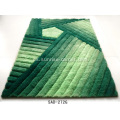 Poliéster Shaggy alfombra con patrón 3D para la decoración del hogar